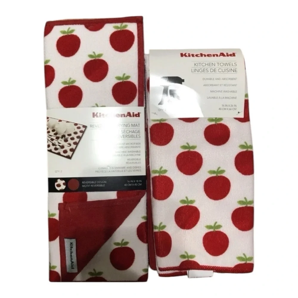 Kitchen Aid Kitchen Towel & Mat Bundle